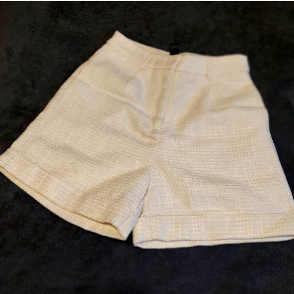 Cream shorts